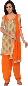 BanoRani Jute Embroidered Salwar Suit Dupatta Material