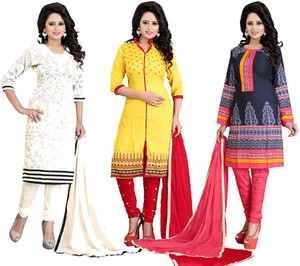 Ishin Crepe Printed Salwar Suit Dupatta Material