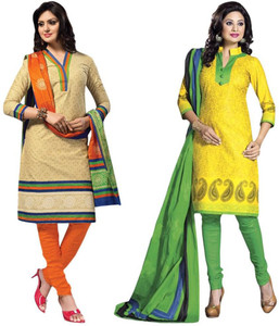 Drapes Cotton Printed Salwar Suit Dupatta Material