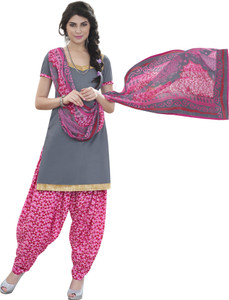 Miraan Cotton Solid, Printed Salwar Suit Dupatta Material