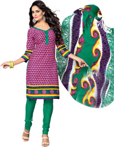 Dfolks Cotton Printed Salwar Suit Dupatta Material