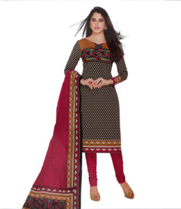 Giftsnfriends Cotton Printed Salwar Suit Dupatta Material