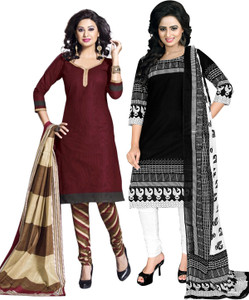 Drapes Cotton Printed Salwar Suit Dupatta Material