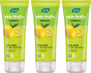 Joy Lemon (Fairness) Pack of 3 Face Wash