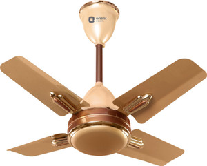 Orient Quasar Ornamental Chocolate 600 Mm 4 Blade Ceiling Fangold Brown