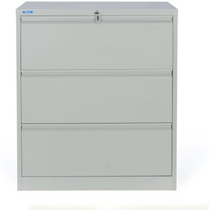 Nilkamal Retro Metal Vertical Filing Cabinet Finish Color Grey