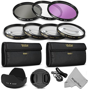 Goja Vivitar Professional UV CPL FLD Lens Filter and Close-Up Macro Accessory Kit for Lenses UV Filter