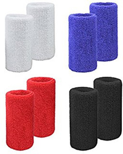 NHD Unisex Sweat Wristband (Pack of 4) Fitness Band