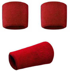ENERZY RED WRISTBAND LONG SHORT COMBO 3PC Fitness Band