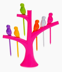 Birdie Polypropylene Fruit Fork Set