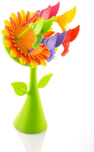Floraware cute Sun-flower 6 Fruit Plastic Baby Fork, Dessert Fork, Salad Fork, Table Fork, Serving Fork, Fruit Fork