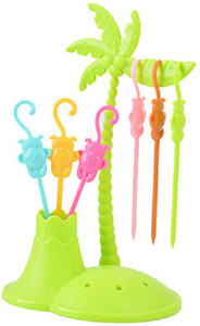 Bright Plastic Fruit Fork