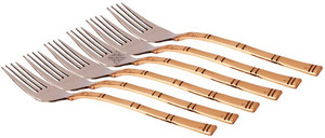 IndianArtVilla Copper Fruit Fork Set