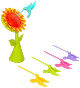 Bright Plastic Fruit Fork
