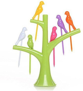 Birdie Plastic Salad Fork Set