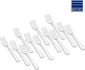 Bhalaria Dom Dessert Fork Stainless Steel Dessert Fork Set