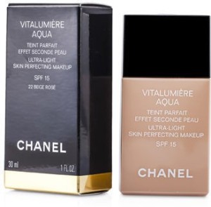  Chanel Vitalumiere Aqua Ultra Light Skin Perfecting Make up  SFP 15 30ml/1oz#12 Beige Rose : Beauty & Personal Care