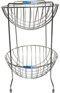 Kitchen Mart Trolly Stainless Steel Fruit Vegetable Basket Steel