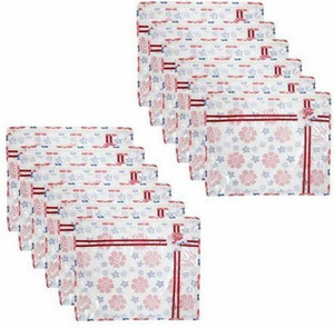 Motherland Printed Stylish Single Saree Covers (Set of 12) MLPSC12