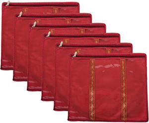 SuiDhaga Saree Packing Cover NonWoven Lace For Single Saree (6 pcs) SDSP020