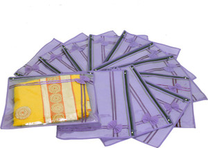 Kuber Industries Designer Non Wooven Single Saree Cover Set Of 12 Pcs (With Zip Lock) KUBS09