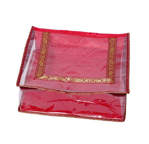 Kuber Industries Designer Kuber Industries Designer Quilted Transparent Saree Cover MKU00006619