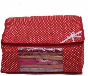 Kuber Industries Designer Saree Cover in Polk dots MKU037