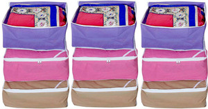 Ombags & More Handmade Saree Cover Combo Of 9 Kart01