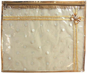 Motherland Designer Saree Cover (Pack of 3) Golden Dotted MLGD