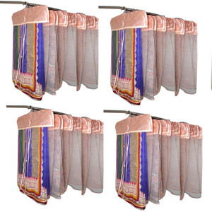 Addyz Plain Pack Of 48 Net Saree Cover Wardrobe Organize