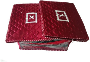 Ombags & More Handmade Quilted Saree Cover Set Of 3 ks006
