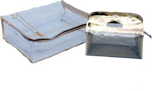 Kuber Industries Designer Saree Cover & Vanity Box MKU5037