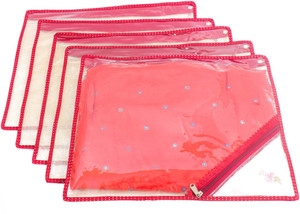 Speak Homes Saree,Dress Cover Shimmering Single With Hanky Pocket (Pack Of 5) Spkh101sc10