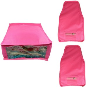 Addyz Plain Combo Of Ladies Large Non - Woven 1saree And 2blouse Cover. Upto 5 - 6SC and 9-10BC each
