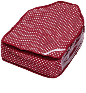 Kuber Industries Designer Kuber Industries Blouse Cover in Maroon Cotton Fabric MKU00006701