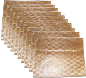 Kuber Industries Designer Brocade Saree Cover Set of 10 Pcs sc009