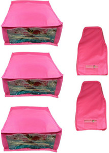 Addyz Plain Combo Of Ladies Large Non - Woven 3saree And 2blouse Cover. Upto 5 - 6SC and 9-10BC each