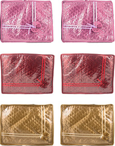 Annapurna Sales Designer Small Saree Covers - Set of 6 Pcs. MPG0094