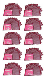 Addyz Plain Pack Of 120 Saree Cover Keep 1 each