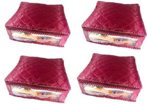 Motherland Designer Plain Saree Covers (Set of 4) MLRSC