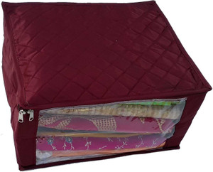 Indi Bargain Maroon Saree Cover Three Layered Wedding