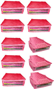 Atorakushon Satin Combo of 7PC Saree Cover 3PC Blouse Cover S7S&3b