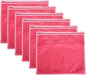 SuiDhaga Saree Packing Cover NonWoven For Single Saree (6 pcs) SDSP014-Pink