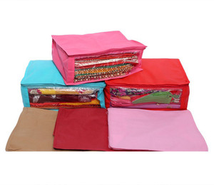 Kuber Industries Designer Non Woven Saree Cover 6 Pcs combo MKU006602