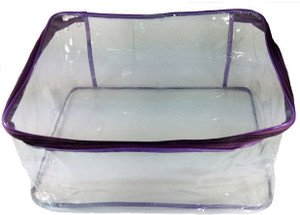 Addyz Plain Large Transparent Saree Cover Salwar Kamiz Suit Bag