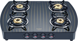 Prestige Premia Glass, Aluminium Manual Gas Stove