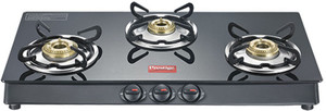 Prestige Marvel Plus 3 Burner Glass, Stainless Steel Manual Gas Stove