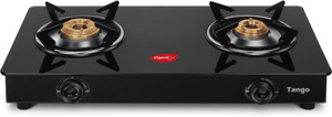 Pigeon Tango Rectangle 2 Stainless Steel, Glass Manual Gas Stove