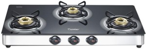 Prestige GT 03 SS Glass, Stainless Steel Manual Gas Stove