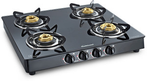 Sunflame Crystal Plus Glass, Stainless Steel Manual Gas Stove
